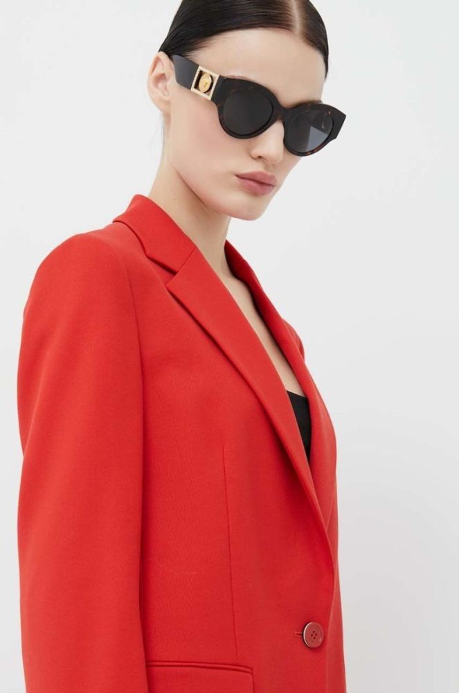 Сонцезахисні окуляри Versace колір коричневий фото 8
