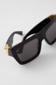 Сонцезахисні окуляри Bottega Veneta BV1178S жіночі колір чорний