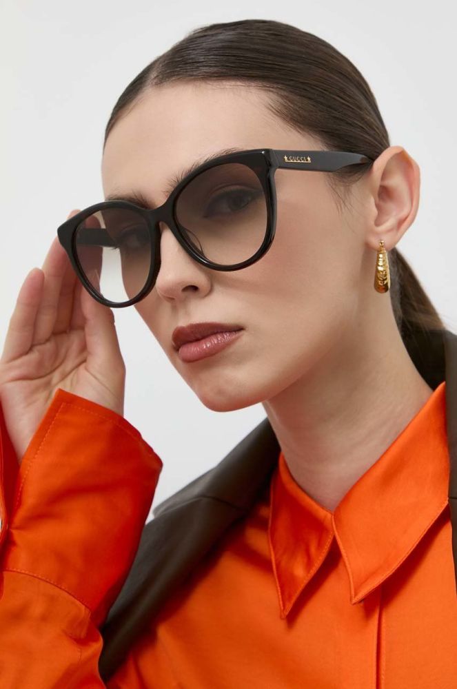 Сонцезахисні окуляри Gucci GG1171SK жіночі колір коричневий