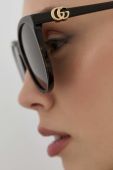 Сонцезахисні окуляри Gucci GG1180SK жіночі колір коричневий