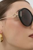 Сонцезахисні окуляри Gucci GG1202S жіночі колір чорний