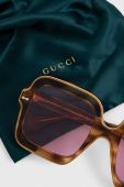 Сонцезахисні окуляри Gucci GG1241S жіночі колір коричневий