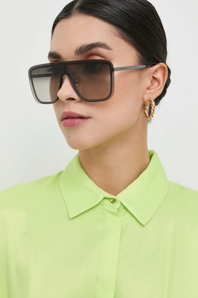 Сонцезахисні окуляри Saint Laurent жіночі колір чорний (3008097)