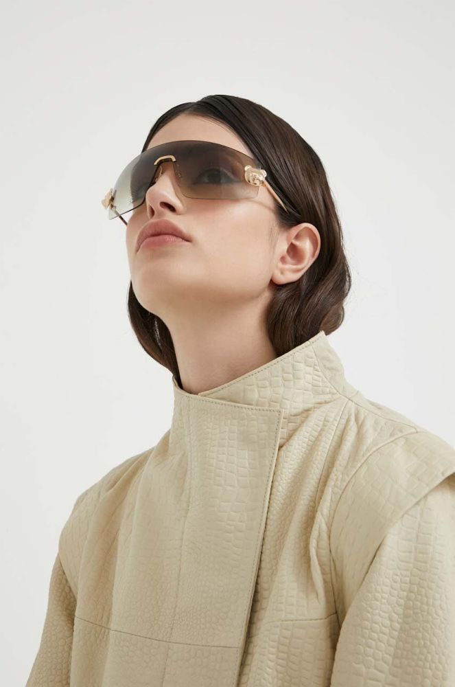 Сонцезахисні окуляри Moschino MOS120/S жіночі колір золотий