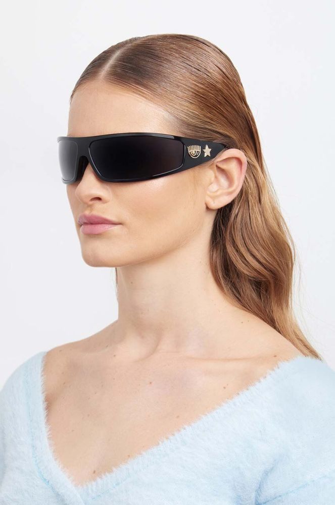 Сонцезахисні окуляри Chiara Ferragni 7017/S жіночі колір чорний