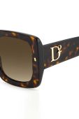 Сонцезахисні окуляри DSQUARED2 жіночі колір коричневий