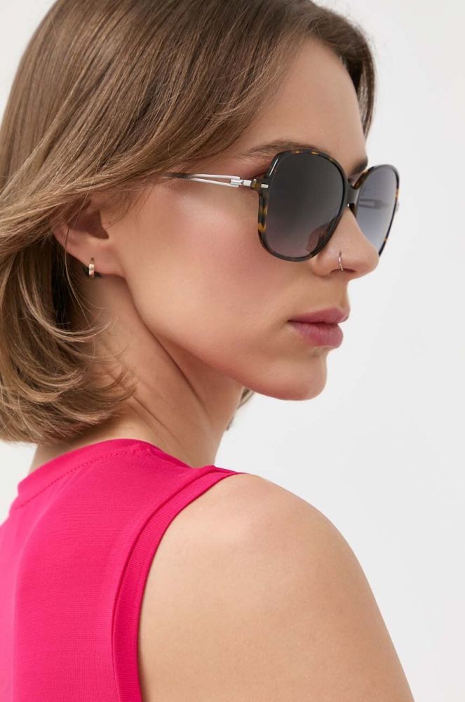 Сонцезахисні окуляри BOSS жіночі колір коричневий (3166029)