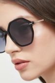 Сонцезахисні окуляри HUGO 1211/S жіночі колір чорний