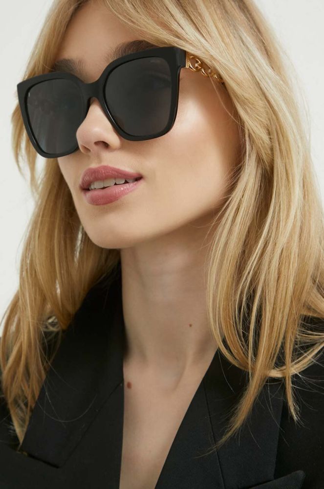 Сонцезахисні окуляри Moschino жіночі колір чорний (3157811)