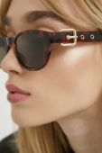 Сонцезахисні окуляри Moschino жіночі колір коричневий (3157813)