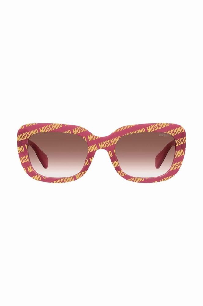 Сонцезахисні окуляри Moschino жіночі колір рожевий фото 4