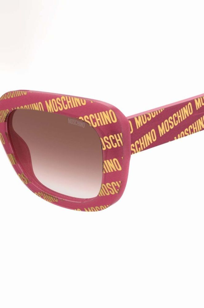 Сонцезахисні окуляри Moschino жіночі колір рожевий фото 5