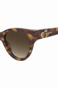 Сонцезахисні окуляри Love Moschino жіночі колір коричневий (3193800)