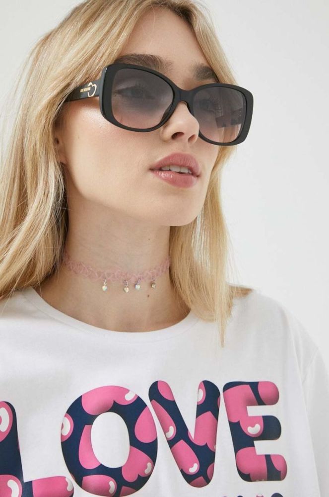 Сонцезахисні окуляри Love Moschino жіночі колір чорний (3152552) фото 2