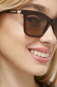 Сонцезахисні окуляри Love Moschino жіночі колір коричневий (3157819)