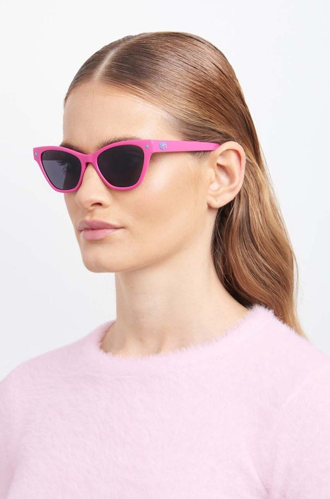 Сонцезахисні окуляри Chiara Ferragni 1020/S жіночі колір рожевий