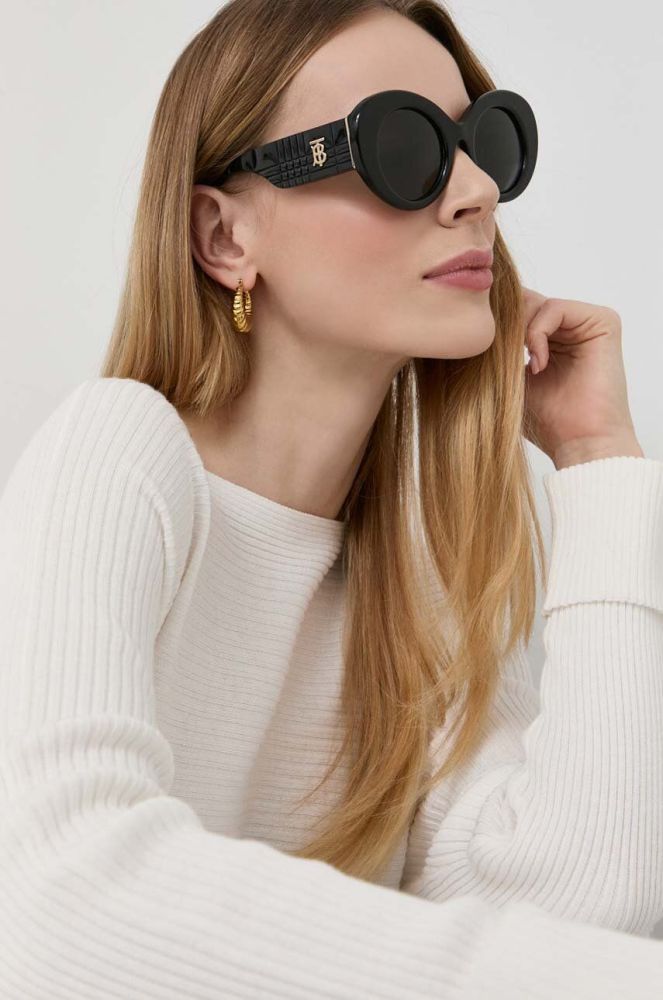 Сонцезахисні окуляри Burberry жіночі колір чорний (3111839)
