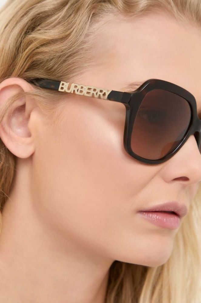 Сонцезахисні окуляри Burberry жіночі колір коричневий (3232894) фото 7