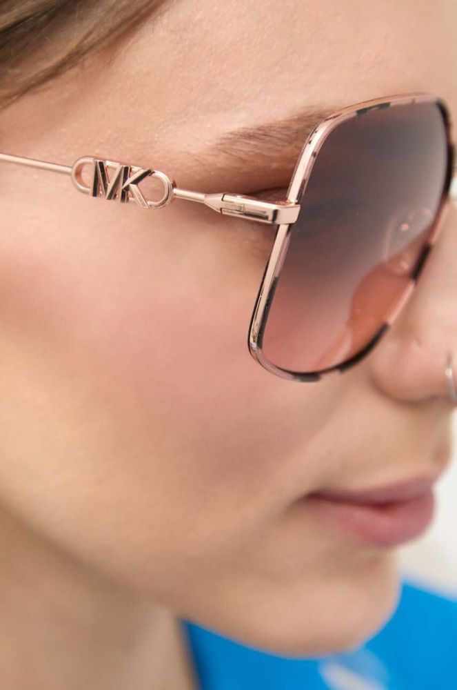 Сонцезахисні окуляри Michael Kors жіночі колір коричневий (3253464) фото 7