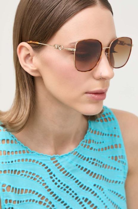 Сонцезахисні окуляри Michael Kors жіночі колір червоний