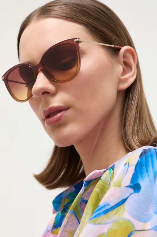 Сонцезахисні окуляри Michael Kors жіночі колір коричневий (3253394) фото 7