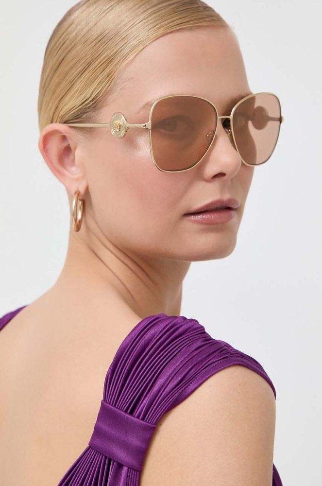 Сонцезахисні окуляри Versace жіночі колір золотий (3278358)