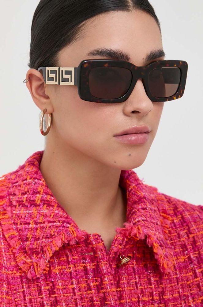 Сонцезахисні окуляри Versace жіночі колір коричневий (3272130)