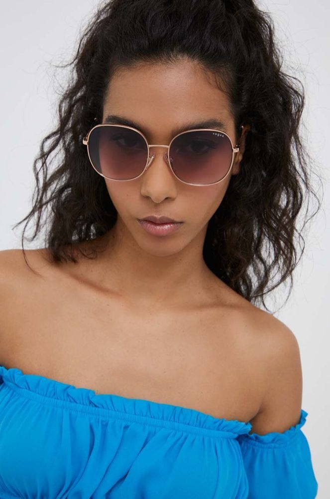 Сонцезахисні окуляри VOGUE жіночі колір бежевий (3243964)