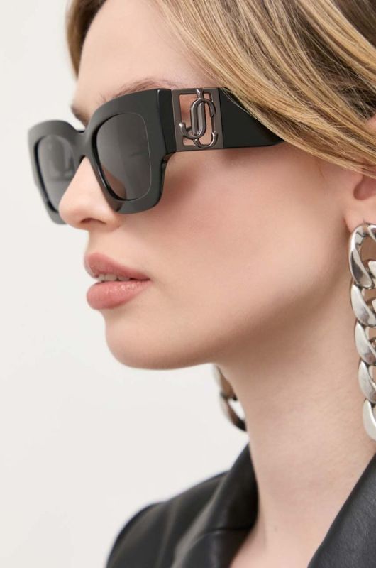 Сонцезахисні окуляри Jimmy Choo Nena жіночі колір чорний (3323480)