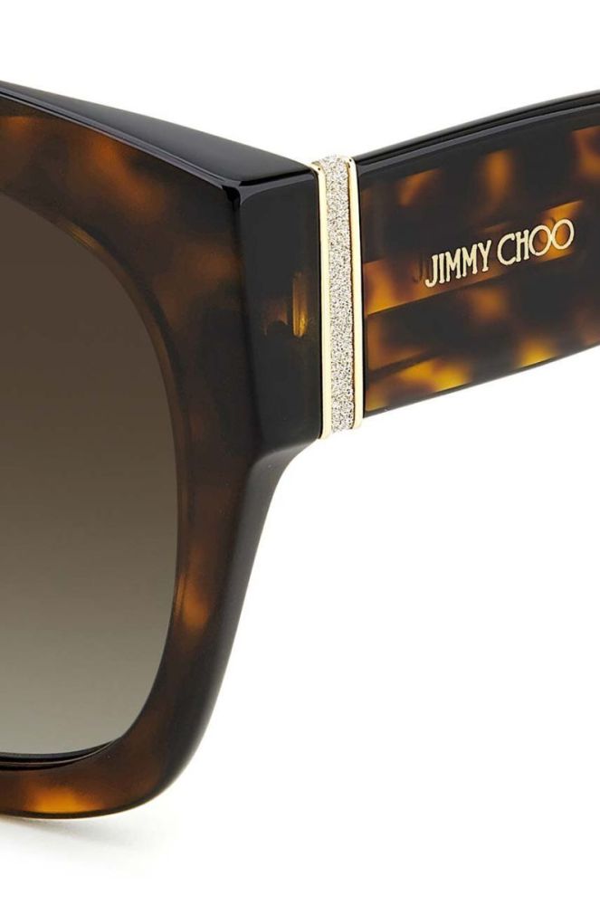 Сонцезахисні окуляри Jimmy Choo колір коричневий фото 5