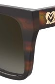 Сонцезахисні окуляри Love Moschino жіночі колір коричневий (3190101)