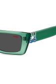 Сонцезахисні окуляри HUGO жіночі колір зелений
