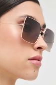 Сонцезахисні окуляри BOSS жіночі колір золотий