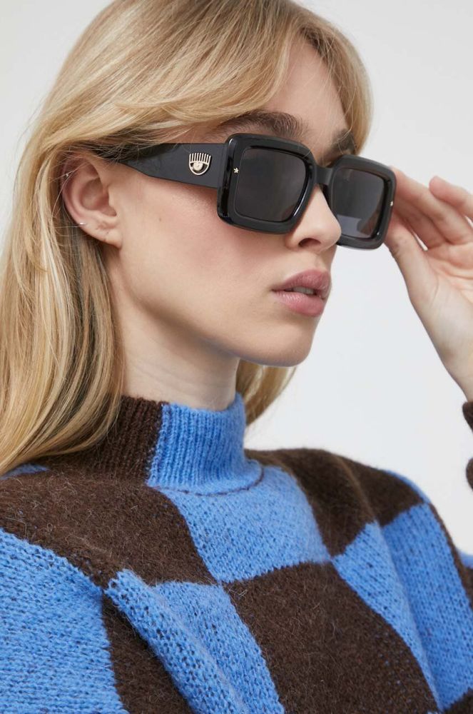 Сонцезахисні окуляри Chiara Ferragni жіночі колір чорний (3157831)