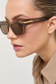 Сонцезахисні окуляри Bottega Veneta жіночі колір коричневий (3204368)
