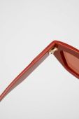 Сонцезахисні окуляри Bottega Veneta BV1219S жіночі колір помаранчевий