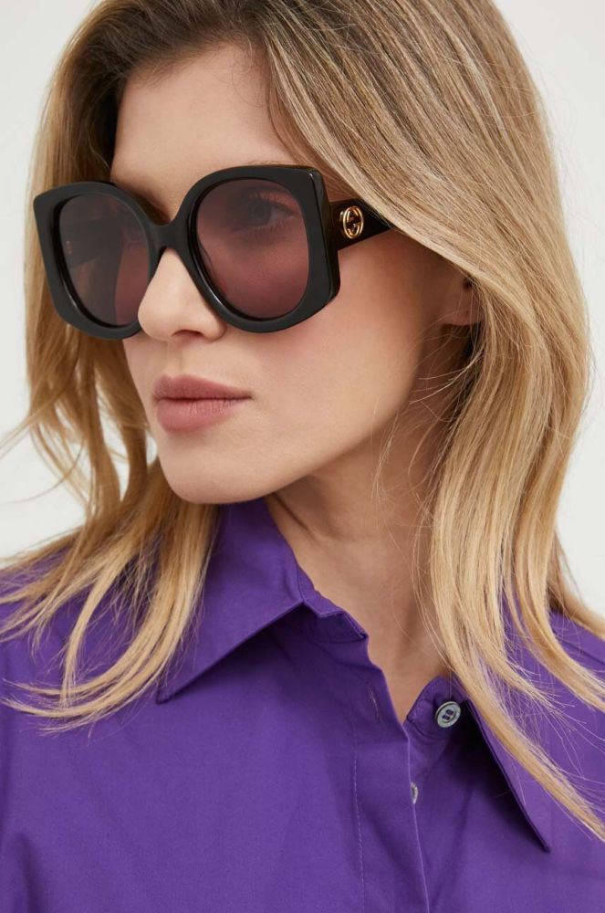 Сонцезахисні окуляри Gucci жіночі колір коричневий (3169274)