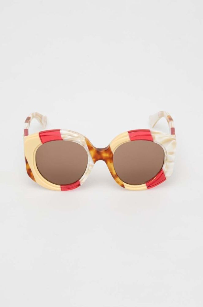 Сонцезахисні окуляри Gucci жіночі колір коричневий (3272134) фото 3
