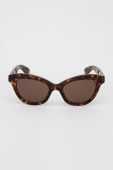 Сонцезахисні окуляри Alexander McQueen AM0391S жіночі колір коричневий