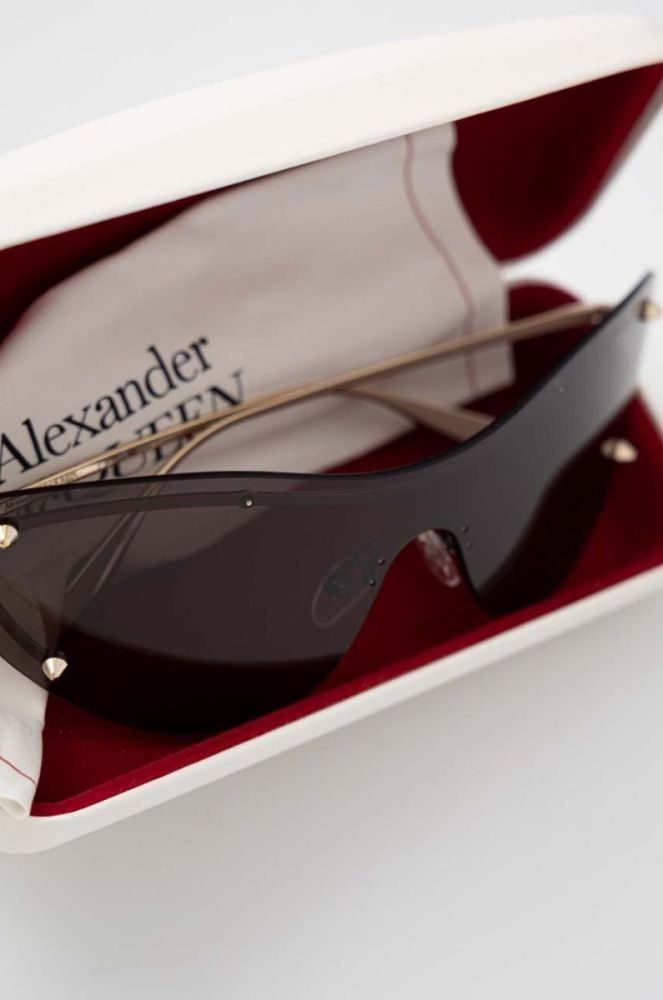 Сонцезахисні окуляри Alexander McQueen AM0413S жіночі колір золотий (3178617) фото 4