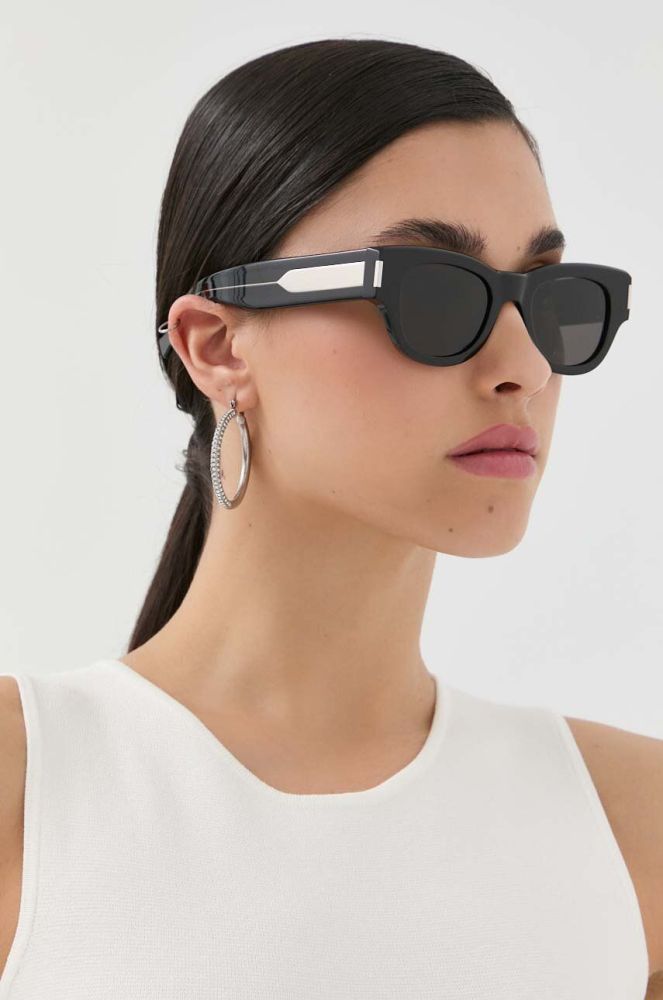 Сонцезахисні окуляри Saint Laurent жіночі колір чорний (3204386)