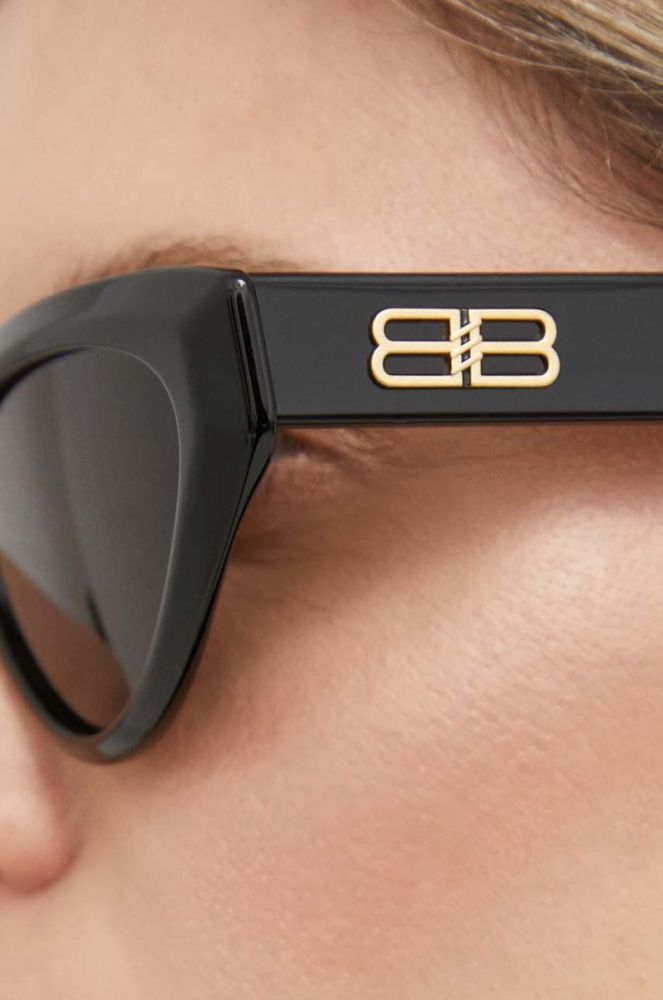 Сонцезахисні окуляри Balenciaga BB0270S жіночі колір чорний фото 6