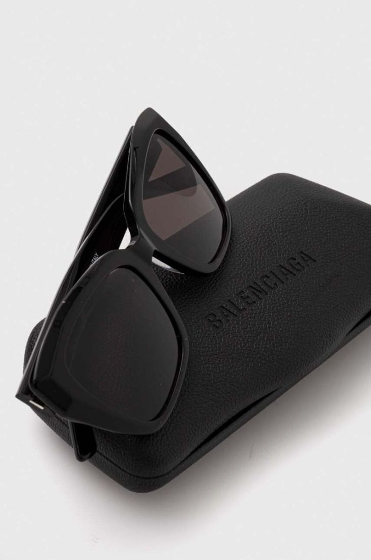 Сонцезахисні окуляри Balenciaga BB0273SA жіночі колір чорний