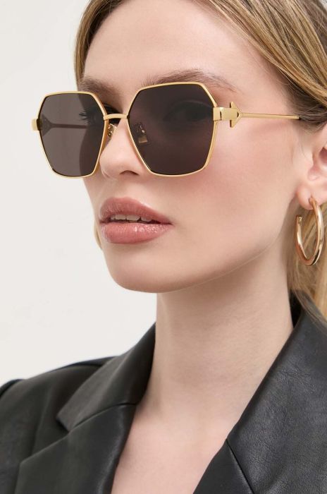 Сонцезахисні окуляри Bottega Veneta жіночі колір золотий (3321432) Сонцезахисні окуляри Bottega Veneta жіночі колір золотий (3321432)