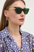 Сонцезахисні окуляри Bottega Veneta жіночі колір зелений (3305650)