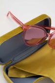Сонцезахисні окуляри Gucci жіночі колір рожевий