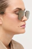 Сонцезахисні окуляри Saint Laurent 309 жіночі колір золотий