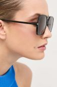 Сонцезахисні окуляри Saint Laurent жіночі колір чорний (3329584)