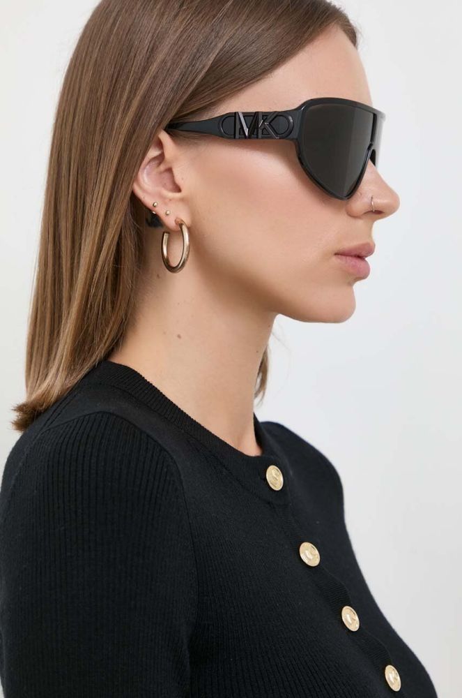 Сонцезахисні окуляри Michael Kors жіночі колір чорний (3435669)