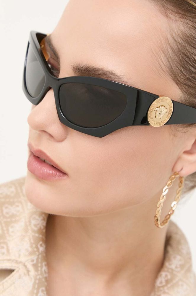 Сонцезахисні окуляри Versace жіночі колір чорний (3380717)